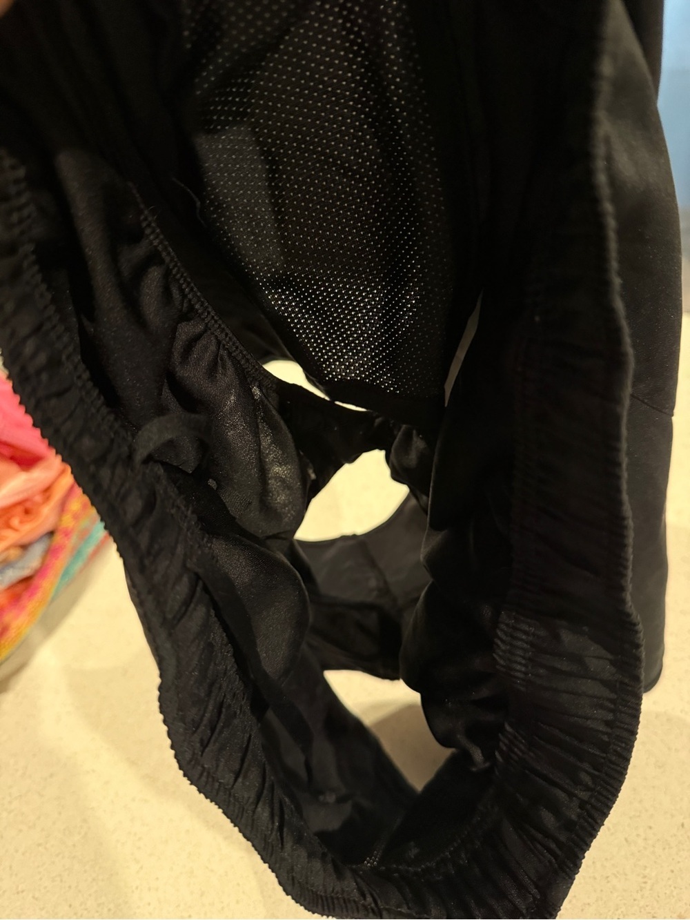 Nike Women's Black Athletic Running Shorts with Reflective Swooshes - Picture 4 of 4